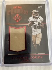 2017 Panini Majestic Unsung Warriors Materials Brandin Cooks Patch /10 Ruby