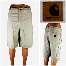 Carhartt Mens 40 X 10 Shorts Original Fit 100 Cotton B147 Tan Work Flat EUC