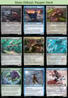 MTG Simic Eldrazi Pauper Deck - Common Casual 60 Magic Cards MH3: Ready to Play!