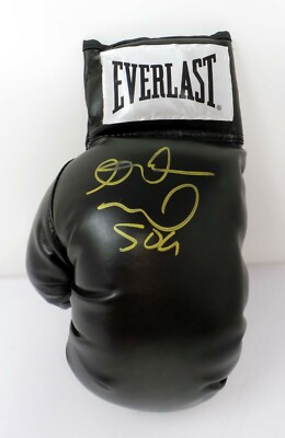 Andre WARD Son of God unbesiegt Boxer SIGNIERT Everlast schwarzer Handschuh AFTAL RD COA