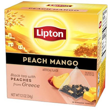 Lipton Black Tea Peach Mango, Pyramid Bags, F...