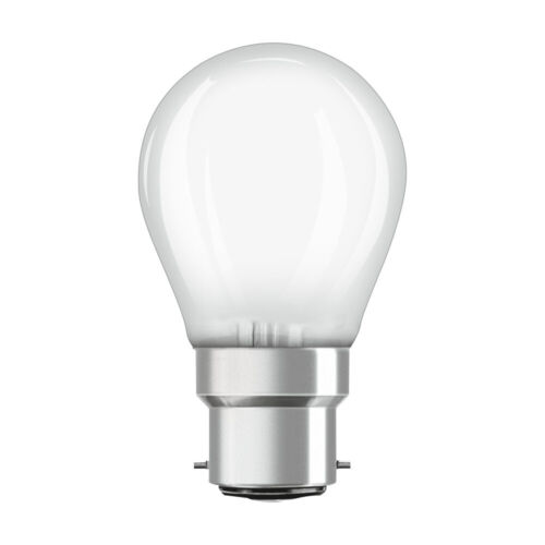 Osram LED Filament Lampen P45 Tropfen 2,5W = 25W B22d matt 250lm warmweiß 2700K - Foto 1 di 3