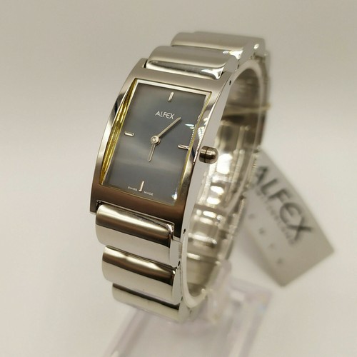 Alfex orologio solo tempo da donna silver quadrante carbonio | eBay