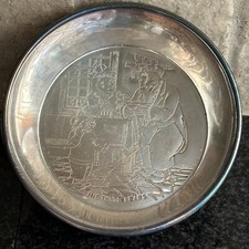 Bol porringer bébé enfant plaqué argent vintage Rogers Goldilocks & The Three Bears