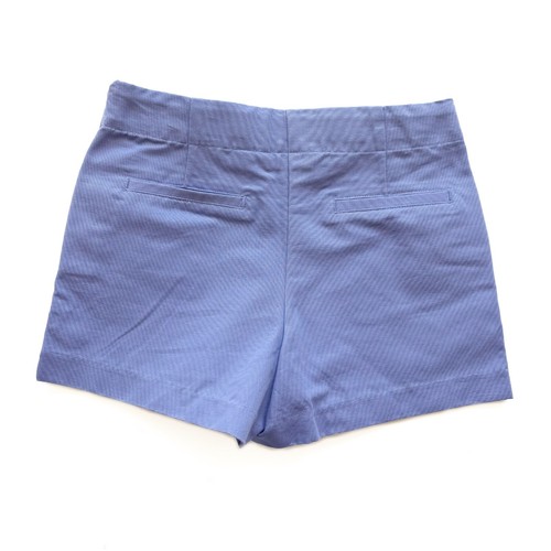 Girls 7 Janie and Jack Shorts Purple Blue Ruffle Pockets Buttons Adjustable - Picture 4 of 6