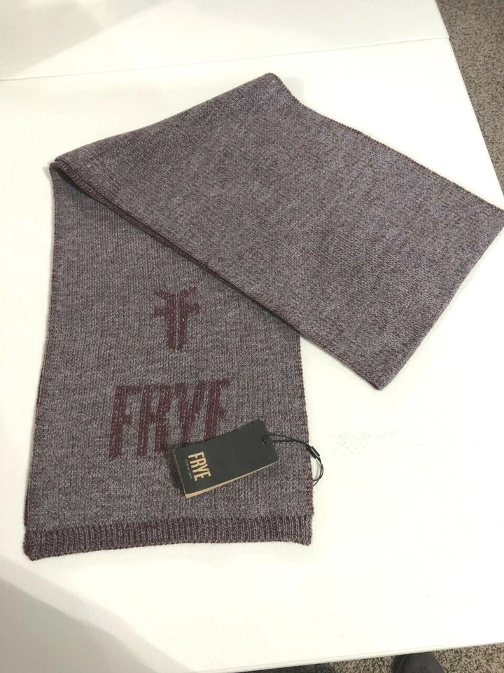 NUEVO CON ETIQUETAS FRYE Talla Única SILENCIADOR BUFANDA ROPA DE INVIERNO SILUETA OBLONGA Gris Zinfandel Foto 2 de 2