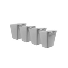 4 Pack Hanging Cup Holderstrolley Basket Storagerolling Cart Accessories4.75x4"h