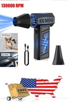 130000RPM Mini Electric Air Duster Blower Adjustable Speed Car Cleaning Tool