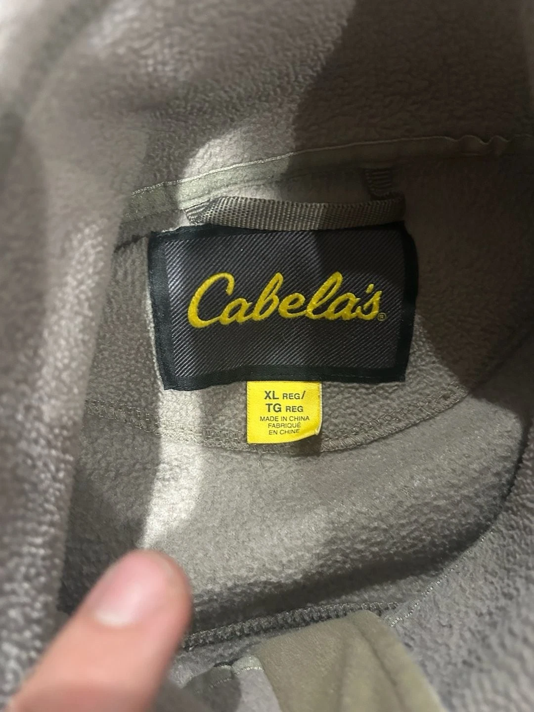 Cabela's Full Zip Fleece Jacket Men's XL - product detail image 3