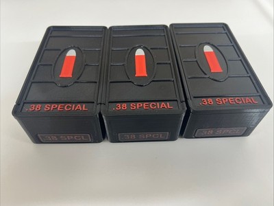 Stackable .38 Special Ammo Box 50rd Capacity (3 Pack)