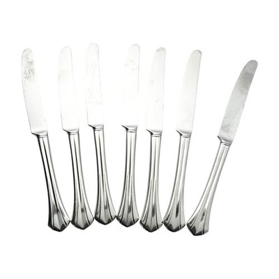 Oneida  Rushmore  7 Stainless Hollow Dinner Knives 9 1/2 