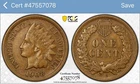 1908 S Indian Head Cent Penny PCGS Gold Shield VF 35 Key Date