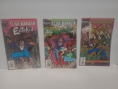 4 Marvel Razorline Comics Clive Barker ECTOKID #1 Foil Raised Cover, 2 & 3