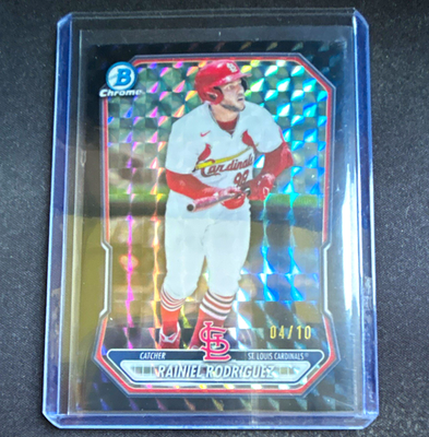 #ad Topps 2026 Bowman Chrome Rainiel Rodriguez Black X Fractor 10 #BCP 54 Cardinals $250.00