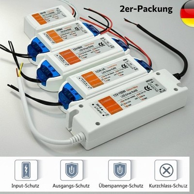 2xTrafo 12V DC Netzteil nicht 18W-100W LED Treiber Transformator für LED Strip