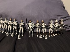 Star Wars Clone Wars WolfPack Clone Trooper 3.75 Action Figure Lot