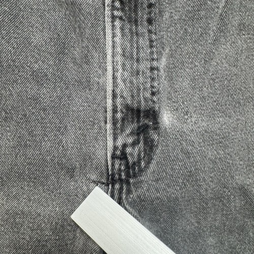 Vintage Levis 505 Jeans Men 36x34 Gray Straight Leg Orange Tab Destroyed USA 90s - Picture 5 of 14