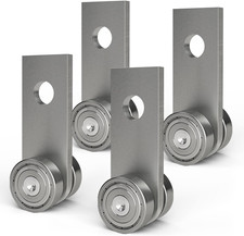 Trolley Assembly,2 Wheel Trolley Rollers for Use with 1-5/8" Wide and All 1-5/8"