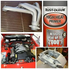 Primer Gray Coating Exhaust Header Engine Caliper Paint High Heat Hot Temp Spray