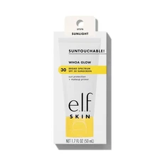 🎉 e.l.f. Suntouchable Whoa Glow SPF 30 Sunscreen & Primer | Glowy Finish🎉