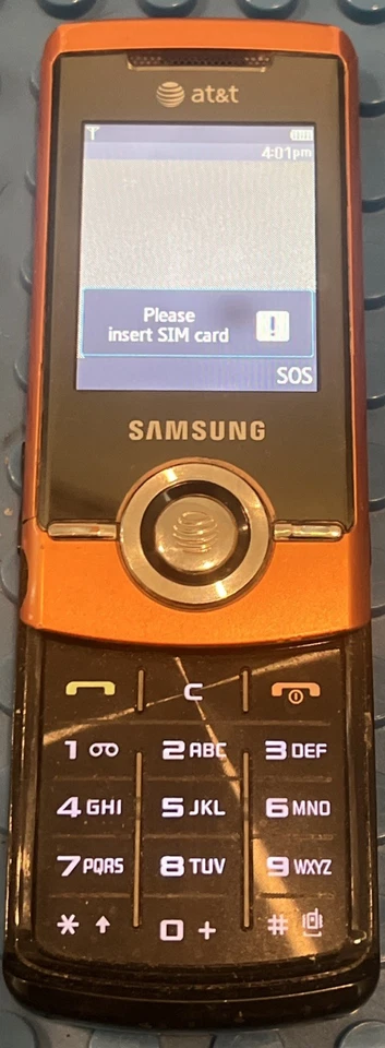 Teléfono Celular Samsung SGH-A777 - Naranja (AT&T) Deslizante - Color Muy Raro, 👀 Información Foto 2 de 4
