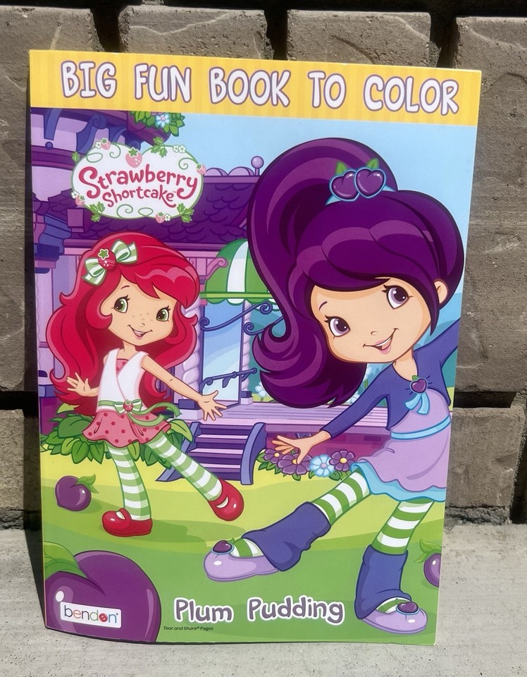 BRAND NEW Strawberry Shortcake PLUM PUDDING Vintage Coloring Book 2016