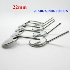 New Premium 20 100x Dental Mouth Mirror heads Cone Socket 4 Plain  Free Handle