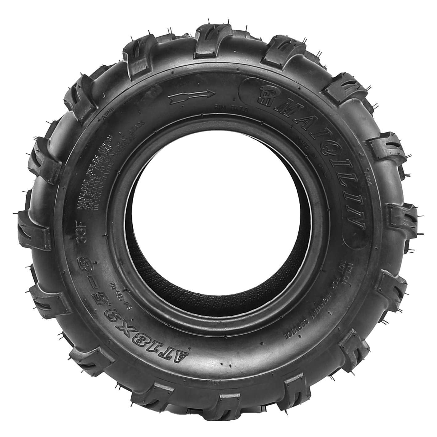 18 X 9.50-8" Tubeless Rear Tire for ATV Quad Go Kart