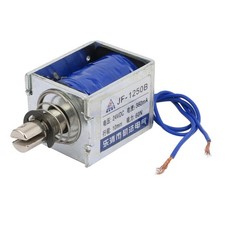 JF-1250B DC 24V 300mA 60N Tirer Pousser cadre ouvert électro-aimant solénoïde