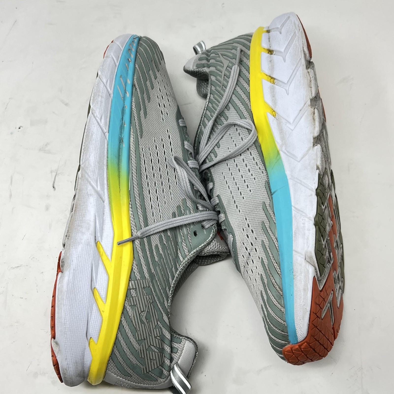 Hoka Clifton 5 Shoes Sneakers Mens 11 Gray Street Running Trainers Jogging Work thumbnail 4