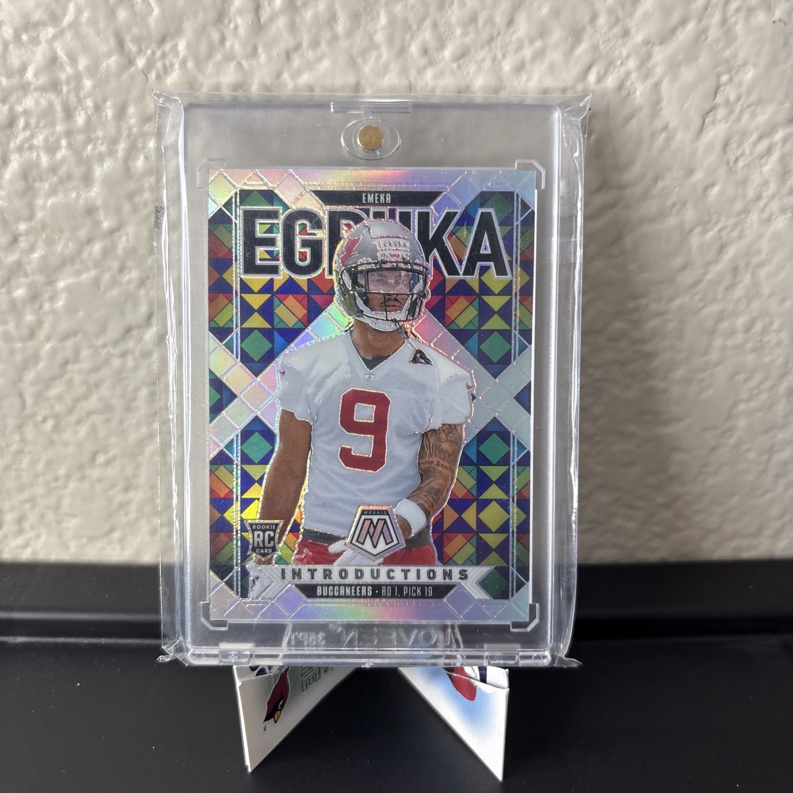 2025 Panini Mosaic Football Emeka Egbuka Introductions Silver Prizm Rookie #1