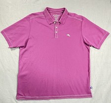 Tommy Bahama Emfielder Islandzone Polo Shirt Men XL Purple Supima Cotton Golf