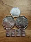 Fractional .999 Silver Lot – 2× 1/4 oz, 1× 1/10 oz, 4× 1 Gram (NOT 1 oz)
