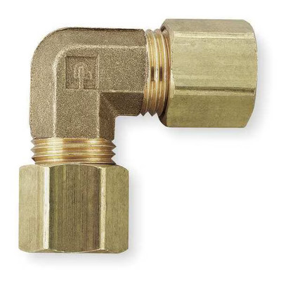 Parker 165C-6 3/8'' Compression Brass Union Elbow 10Pk