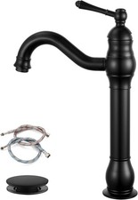 Vessel Sink Faucet 360  Swivel Spout Single Handle Tall Bathroom Faucet 1 Hole