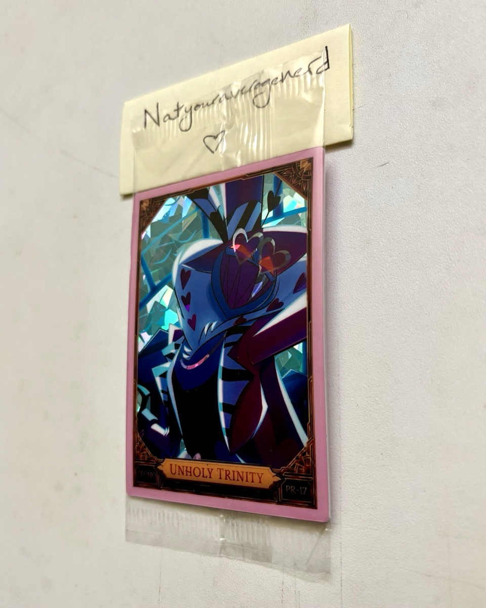 NEW 2025 Hazbin Hotel TCG Promo Card 17 UNHOLY TRINITY VAL Cracked