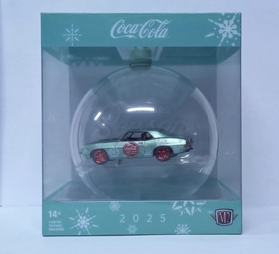 2025 M2 MACHINES Coca-Cola 1969 Chevy Camaro Christmas Ornament