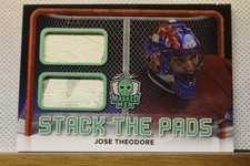 Jose Theodore - 2017 Leaf Masked Men, Stack the Pads S/N-5/5 - Dual Goalie GU