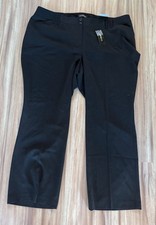 NWT 26W Lane Bryant Black Trouser Pant Classic Flare Average