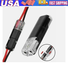 50pc 2-Way Quick Wire Connectors Waterproof Locking Buckle 18-22AWG Solderless