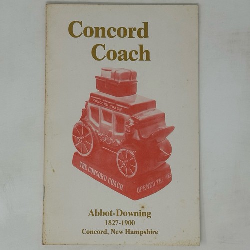 Booklet Only: Concord Coach Abbott-Downing NH 1976 Liquor Decanter