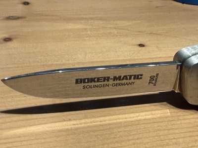 Boker Knife ~ Boker-Matic 700 Retractable Manual Opener Very Nice