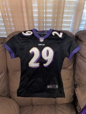 NFL Baltimore Ravens #29 Forsett Women's Jersey Size Small Black Purple Nike On