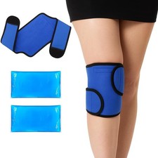 Knee Ice Pack for Sports Injury, Reusable Hot Cold Ice Gel Pack for Swelling, Mu