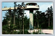 Smoky Mountain National Park, Clingmans Dome Tower Series #K167 Vintage Postcard