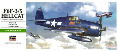 HAS00241 1:72 Hasegawa F6F-3 F6F-5 Hellcat