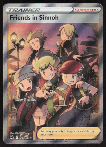 Friends in Sinnoh 149/159 Ultra Rare Crown Zenith Pokemon Near Mint