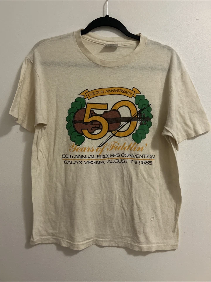 Camiseta violinista vintage años 80 gráfica  Foto 3 de 4