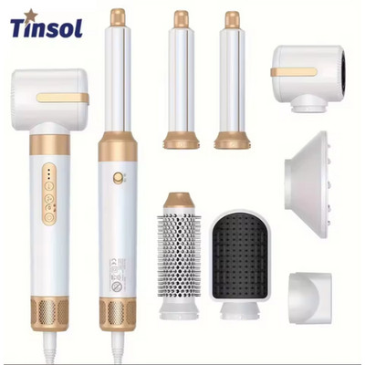 Tinsol 7 In 1 Hair Dryer Brush Brushless High Speed Hair Dryer with Diffuser