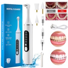 Rechargeable Tooth Polisher Kit for Deep Teeth Cleaning Whitening and Polishing